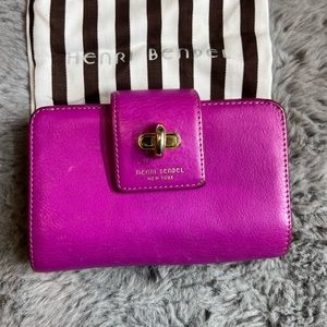 Henri Bendel Fuchsia Magenta Pink Wallet